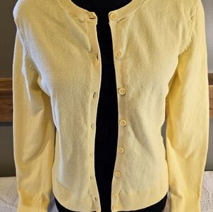 GAP Yellow Women's Cardigan Sweater